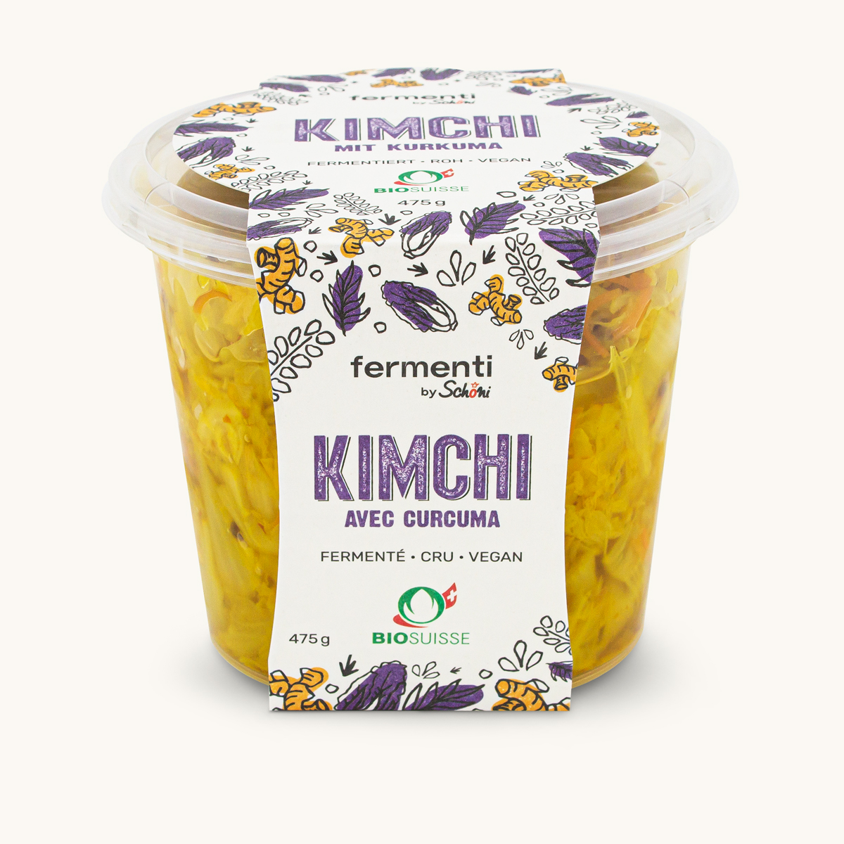 Kimchi mit Kurcuma, Fermenti, Schöni